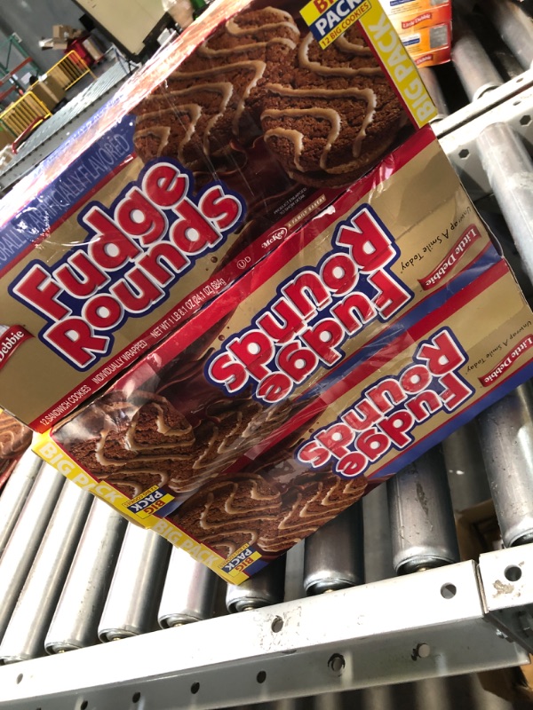 Photo 1 of ***(EXP: 04/18/25)NONREFUNDABLE***Little Debbie Fudge Rounds Big Pack, 24.1 OZ Box (PACK OF 3) 