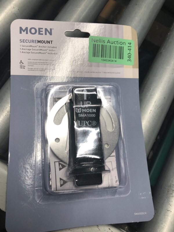 Photo 1 of ***FACTORY SEALED***MOEN Secure Mount Stainless Steel Grab Bar Anchor Kit 1-Pack