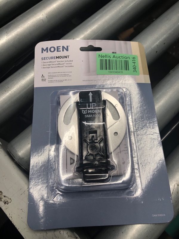 Photo 1 of ***FACTORY SEALED***MOEN Secure Mount Stainless Steel Grab Bar Anchor Kit 1-Pack