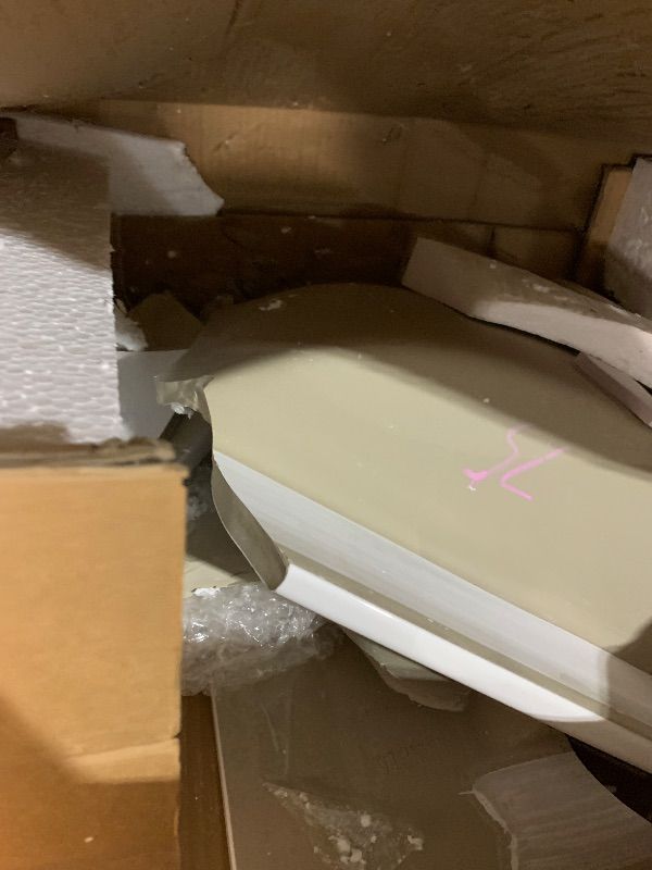 Photo 1 of ******DAMAGED - SEE NOTES/PICTURES***

Sweetcrispy 30" Bathroom Vanity with Sink, Bathroom Storage Vanity Sink with 1 Door&3 Drawers, Farmhouse Wooden Free Standing Bathroom Cabinet with Sink, Easy Assembly, NO Mirror Faucet (White)