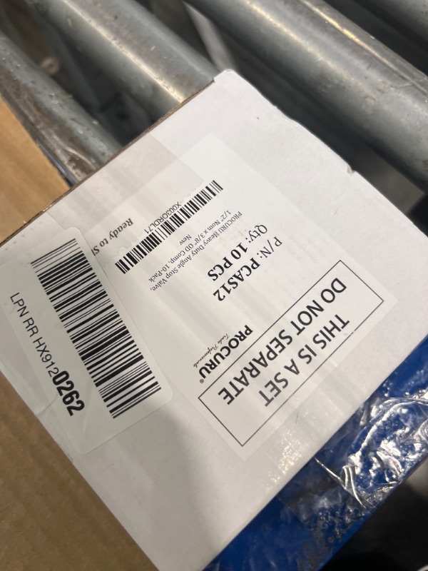 Photo 1 of [10-Pack] PROCURU Heavy Duty Angle Stop Valve 1/2" Nominal (5/8" OD) Compression x 3/8" OD, 1/4-Turn Operation (PCAS12-10P)