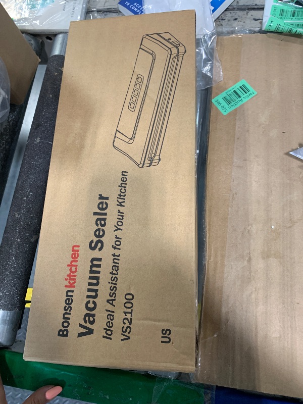 Photo 1 of [Updated 2025] Bonsenkitchen Vacuum Sealer Machine + 40 Vacuum Bags, Fast-Compact/Multi-Functional Food Vacuum Sealer with External Vacuum System, Silver