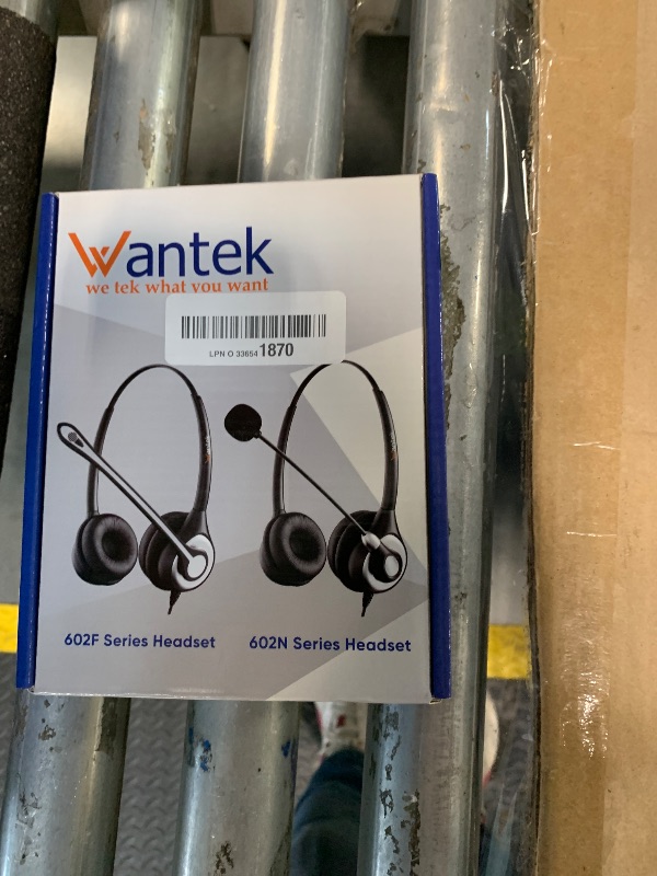 Photo 1 of     Wantek Corded Telephone Headset Mono w/Noise Canceling Mic for Avaya Aastra Allworx Adtran Alcatel Lucent AltiGen Comdial Digium Gigaset InterTel Mitel Plantronics MiVoice Landline Deskphones(F600S1)