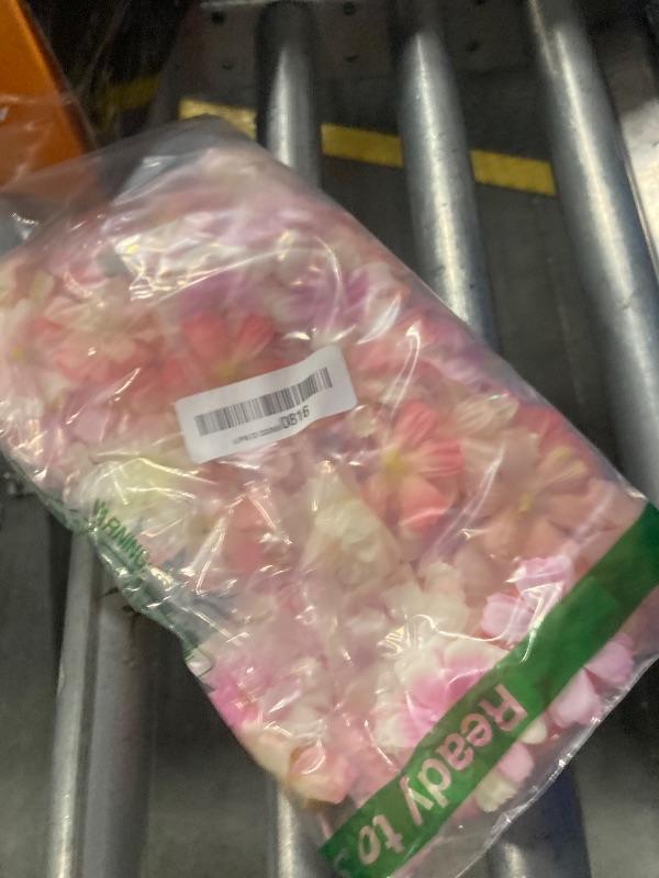 Photo 1 of 120 Pcs False Flowers for Crafts Artificial Faux Mini Flower Heads Silk Daisy Peony Small Fabric Flowers Stemless Small Faux Floral for Decoration for Home Graduation Wedding Summer Party(Pink)