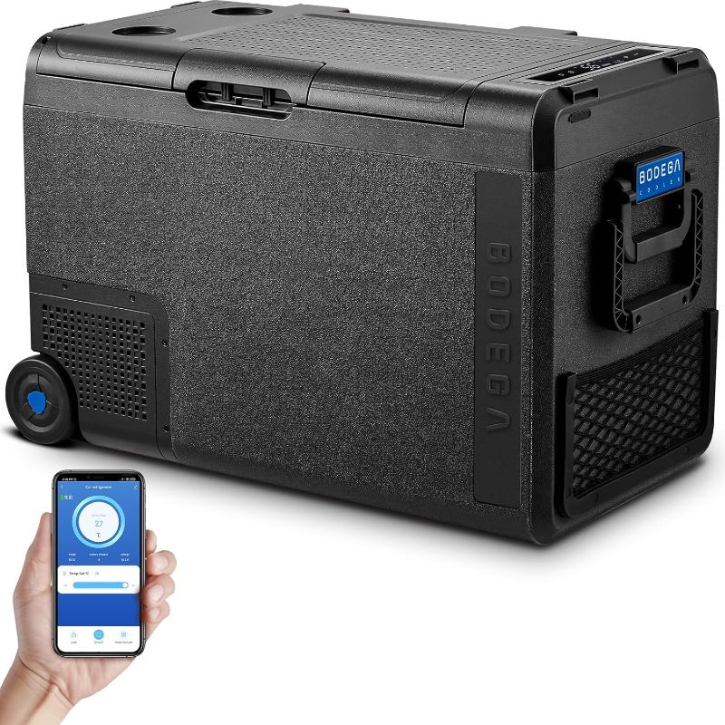 Photo 1 of ***SIMILAR ITEM*** BODEGACOOLER 12 Volt Car Refrigerator, Car Fridge Protable Freezer WIFI APP Control, 50Quart (48L) RV Electric Cooler -4?-68?, 12/24V DC 100-240V AC for Outdoor, Truck, Van, Vehicles, Camping, Travel