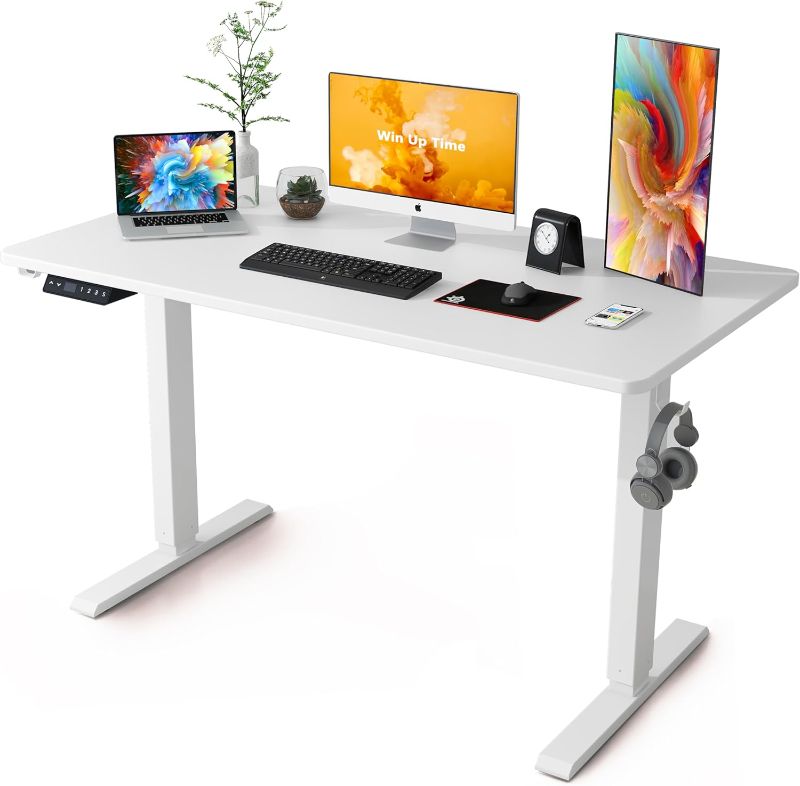 Photo 1 of ***SIMILAR ITEM*** Standing Desk Adjustable Height- Whole Piece Desktop Stand Up Desk, Electric Standing Desk, Sit to Stand Desk for Home & Office Computer Desk