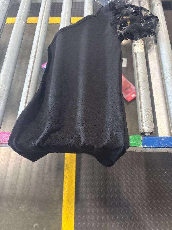 Photo 1 of  Girls Summer Black Formal Dress with Pockets 7 Years, Black,