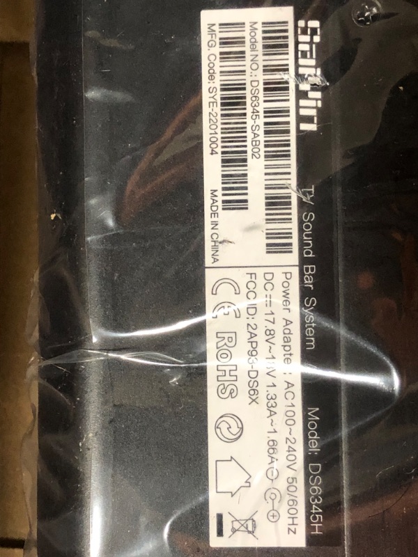 Photo 1 of ***sold for parts***Saiyin Sound Bars for TV with Subwoofer, 2.1 Deep Bass Small Soundbar Monitor Speaker Home Theater Surround System PC Gaming Bluetooth/AUX/Optical Connection, Wall Mountable 17-inch      