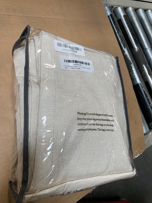 Photo 1 of 100% Blackout Shield Linen Blackout Curtains for Bedroom 96 Inches Long, Back Tab/Rod Pocket Living Room Drapes, Thermal Insulated Blackout Curtains 2 Panels Set, 50" W x 96" L,Cream