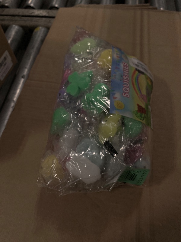 Photo 1 of 100 Pack Squishies Toys, Tiny Mochi Squishy Fidget Toys Random Bulk Party Favors for Kids 4- 8 8-12 Goodie Bag Pinata Stocking Stuffers Classroom Prizes Treasure Box Egg Fillers Girls