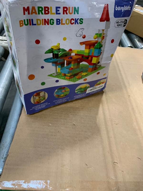 Photo 1 of Marble Run Toy Motorized Elevator Marble Maze Kit with Perpetual Motion Machine, Building Block Educational Construction Game Playset STEM Learning Hand Eye Coordination Training Unlimited DIY