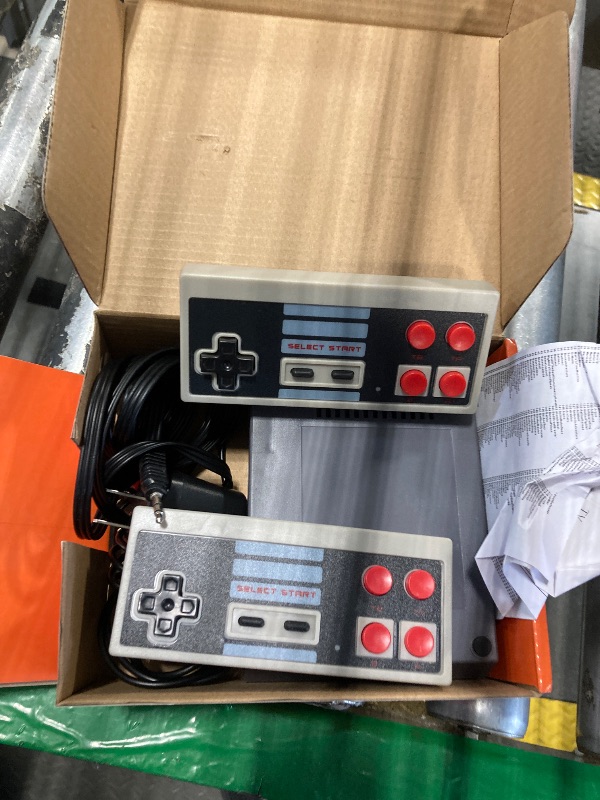 Photo 1 of Retro Game Console,Wireless Retro Gaming Console with Built-in 800 Games,Dual 2.4GHz Wireless Controller,AV Output Plug and Play Video Game Console. (Grey)