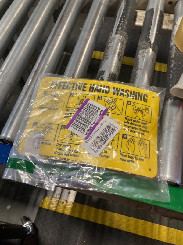 Photo 1 of "Effective Hand Washing" Sign by SmartSign | 7" x 10" Plastic