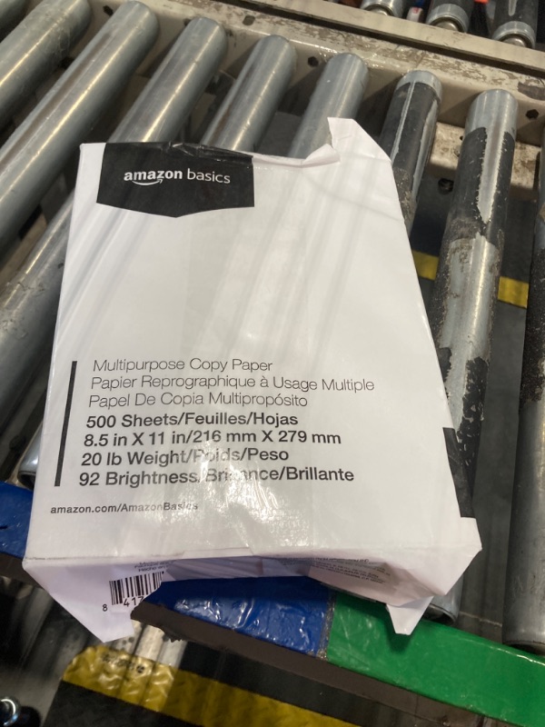 Photo 1 of **open**Amazon Basics Multipurpose Copy Printer Paper, 8.5 x 11 inches, 20 lb, 1 Ream, 500 Sheets, 92 Bright, White