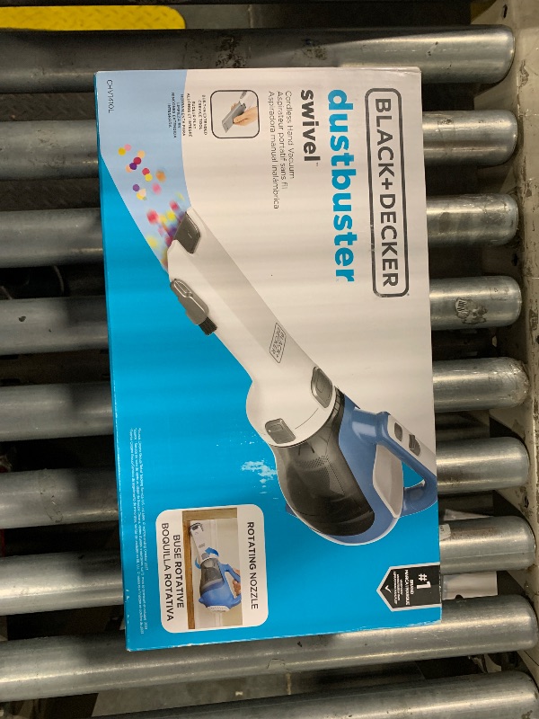 Photo 1 of BLACK+DECKER dustbuster AdvancedClean Cordless Handheld Vacuum, Compact Home and Car Vacuum with Crevice Tool (CHV1410L)