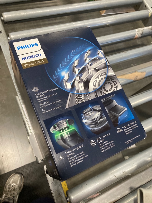 Photo 1 of Philips Norelco Shaver Series 9000, Wet and Dry Electric Shaver, with Lift & Cut Shaving System and SenseIQ Technology, Pop-up Trimmer, Cleaning Pod, Charging Stand and Travel Case, Model S9987/85