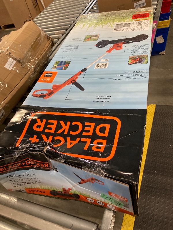 Photo 1 of BLACK+DECKER 3-in-1 Corded Lawn Mower, String Trimmer & Edger, 12-Inch (BESTA512CM)
