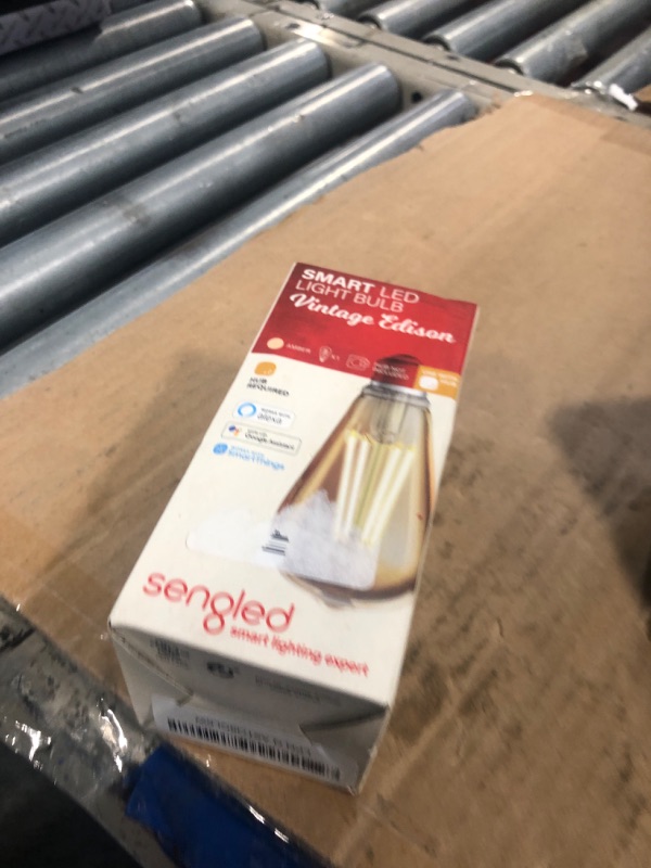 Photo 1 of Sengled Zigbee Smart Bulb, Smart Hub Required, Work with SmartThings and Echo with built-in Hub, Voice Control with Alexa and Google Home, Amber Warm 2000K Smart Edison Bulbs, 60W Equivalent 1 Pack