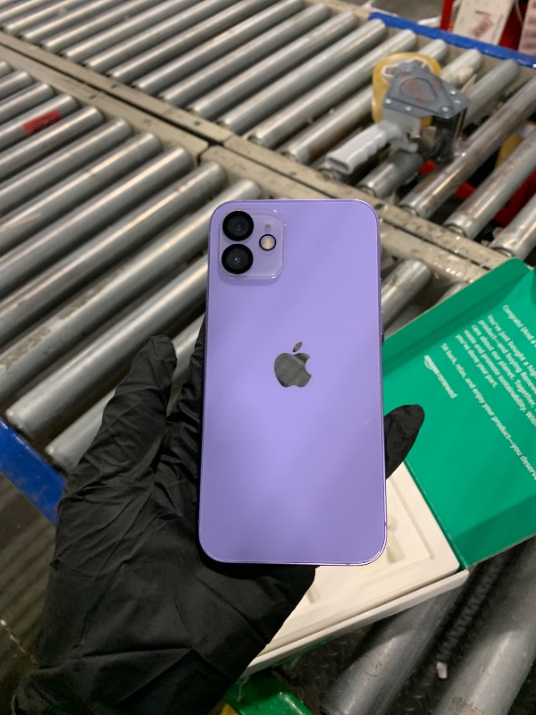 Photo 1 of ** DOES NOT CHARGE**
Apple iPhone 12, 64GB, Purple - Unlocked (Renewed Premium)