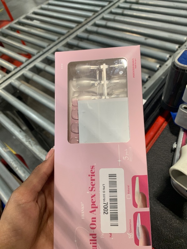 Photo 1 of 150 PCS Build on Apex Glamorous Nail Tips, EBANKU Pre-Building Clear Nail Tips Medium Almond Acrylic Full Cover Nails with Builder Glue Thicker Press on Nails for Flat Nails
