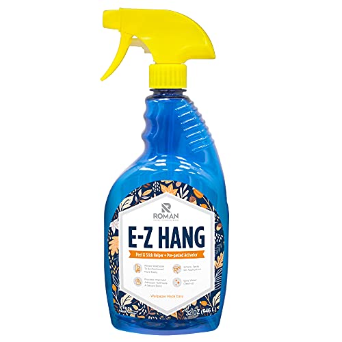 Photo 1 of 11015 32 Oz E-Z Hang Peel & Stick Helper & Pre-Pasted Activator Wallpaper Spray, Clear

