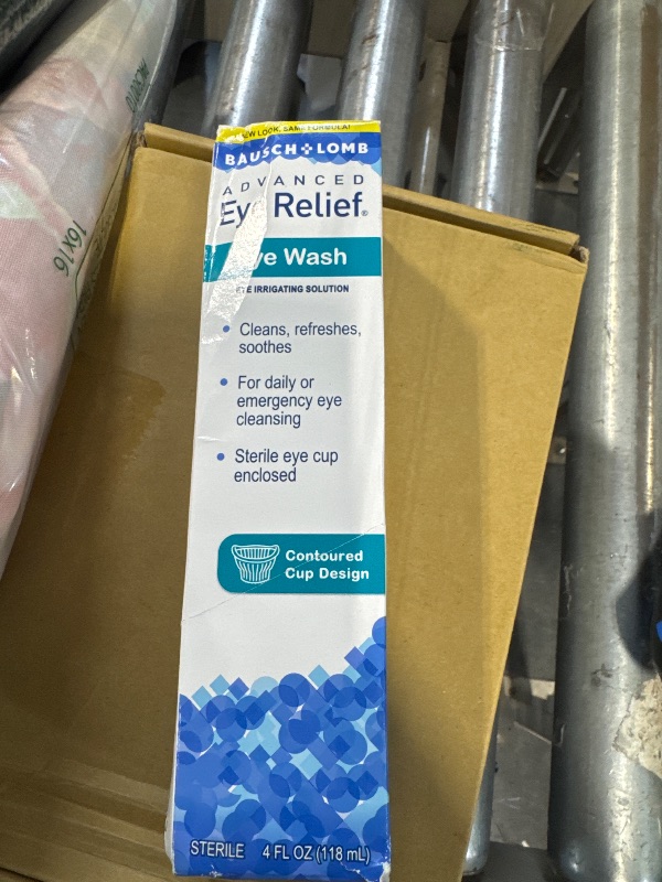 Photo 1 of Advanced Eye Relief Eye Wash from Bausch & Lomb, Eye Irrigating Solution, 4 Fl Oz (118 mL)