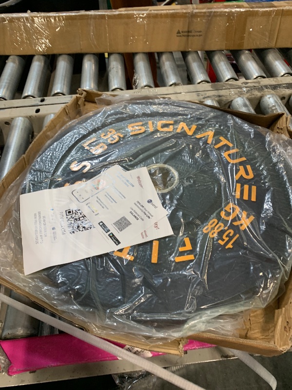 Photo 1 of Fitvids 2" Olympic Bumper Plate Weight Plates with Steel Hub, 35LB, Pair