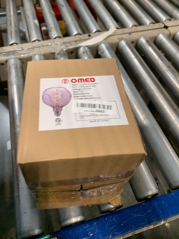View 2 of OMED S125 Oversized Dimmable LED Edison Bulb, 2700K Soft White Vintage Large Alien Shape Decorative Light Bulb with E26 Base, 5 watt 400LM Giant Clear Glass Edison Bulb for Bedroom and Living Room