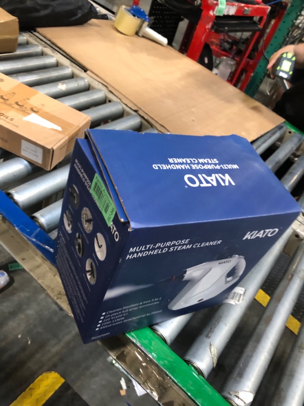 Photo 1 of Kiato Handheld Steam Cleaner, 10 in 1 Handheld Steamer for Cleaning, Upholstery Steam Cleaner for Surface Cleaning Home, Sofa, Car, Office (White)