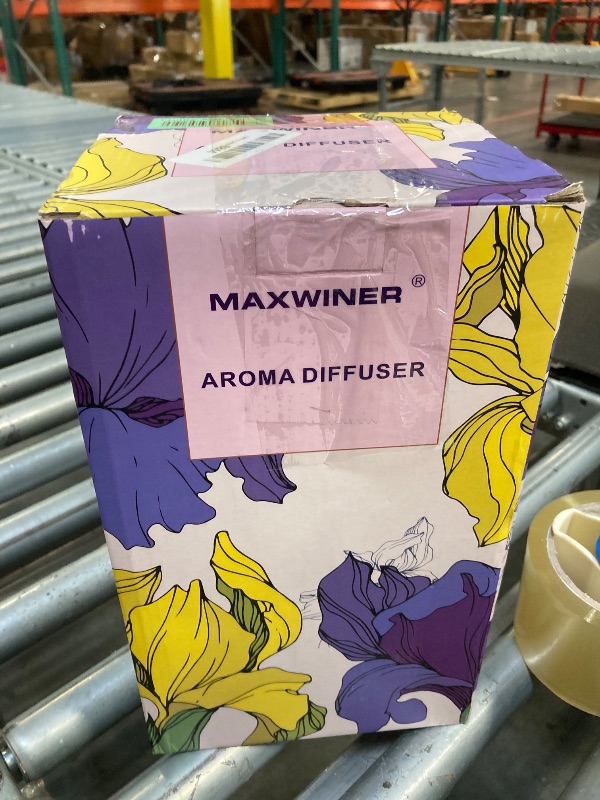 Photo 1 of **SIMILAR ITEMS**MAXWINER Essential Oil Diffusers Ultrasonic 3D Glass Aromatherapy Diffuser, Auto Shut-Off, Timer Setting, 7 Colors LED Lights Changing for Home, Office, Spa 120ml
