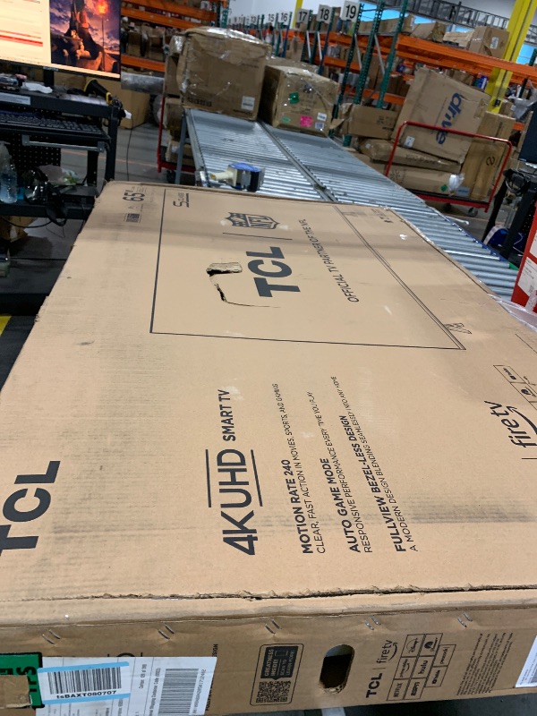 Photo 1 of ** ONLY PARTS** TCL 65-Inch Class S5 UHD 4K LED Smart TV with Fire TV (65S551F, 2024 Model), Dolby Vision, HDR PRO+, Dolby Atmos, Alexa Built-in with Voice Remote, Apple AirPlay 2 Compatibility, Streaming Television