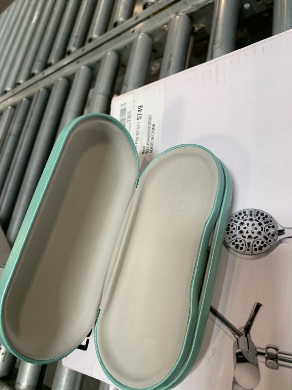 Photo 1 of **MISSING THE EYEGLASSES**Muf 2 in 1 Double Sided Portable Contact Lens Case and Eyeglasses Case,Dual Use Design with Built-in Mirror,Tweezer and Contact Lens Solution Bottle Included for Travel Kit,Teal
