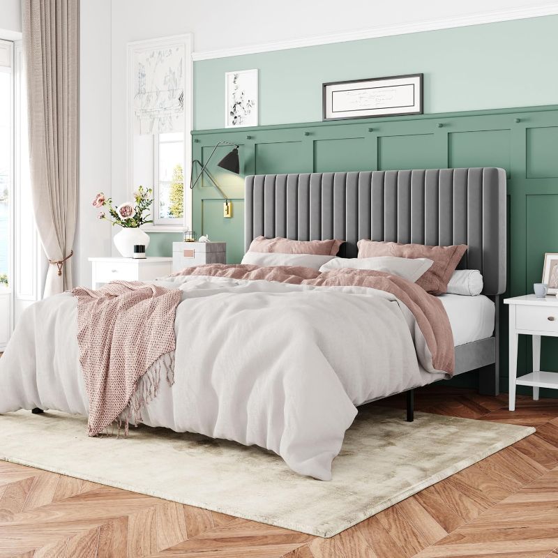 Photo 1 of **SIMILAR**Bed Frame Grey Size Unknown