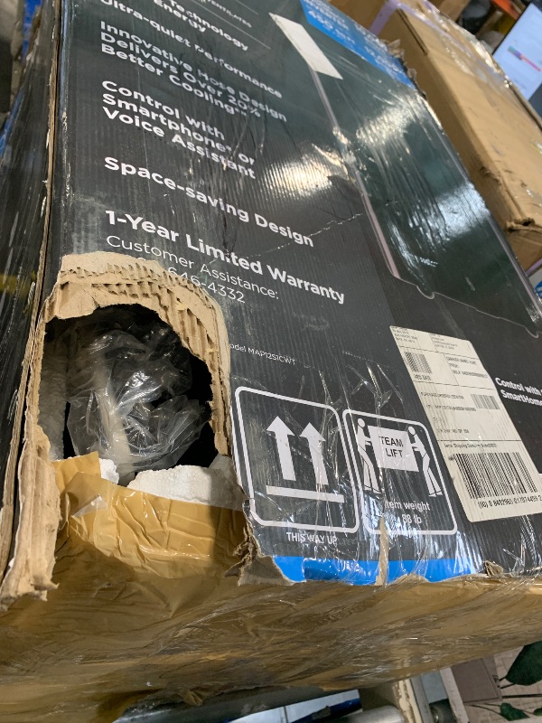 Photo 1 of Midea Duo 10000 BTU DOE 115-Volt Black Vented Wi-Fi enabled Portable Air Conditioner Remote Control Included 450-sq ft -Cooling