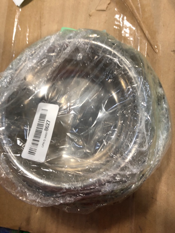 Photo 1 of 10 Pcs Stainless Steel Dog Bowl Pet Feeding Bowl with Rubber Base Non-Slip Pet Dishes Metal Dog Bowls Pet Food and Water Bowls for Small Medium Animals Kitten Rabbit (18.6 oz)