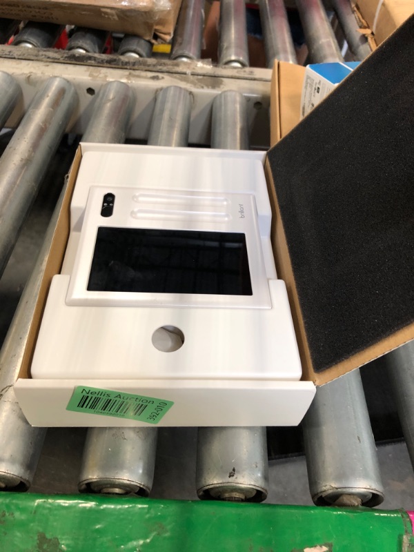 Photo 1 of ** USE FOR PARTS**
Brilliant Smart Home Control (Plug-In Panel) — Alexa Built-In & Compatible with Ring, Sonos, Hue, Google Nest, Wemo, SmartThings, Apple HomeKit — In-Wall Touchscreen Control for Lights, Music, & More