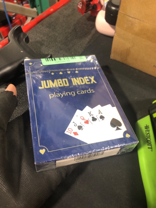 Photo 1 of ** SEALED**
Playing Cards Large Print for Adults - 2 Pack, Large Print Playing Cards for Seniors, Vision Impaired, Low Vision Crowd, for Blackjack, Euchre, Canasta Card Game