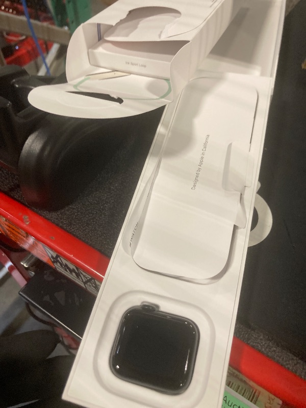 Photo 1 of ** UNTESTED**
Apple Watch SE (2nd Gen) [GPS 40mm] Smartwatch with Midnight Aluminum Case with Ink Sport Loop One Size. Fitness and Sleep Trackers, Crash Detection, Heart Rate Monitor, Carbon Neutral