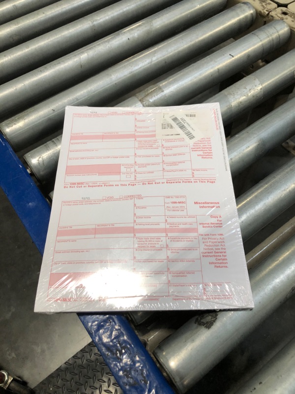 Photo 1 of 1099 MISC Forms 2024, 5 Part Set, Kit for 25 Vendors Complete Laser 1099 Tax Forms in Value Pack 1099 Misc 2024 - NO ENVELOPES