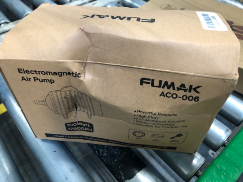 Photo 1 of ***missing hardware - sold as parts****
FUMAK Aquarium Air Pump - Air Pump for Fish Tank, Fish Tank Air Pump Bubbler Pond Aerator, Hydroponic Air Pump, Commercial Air Pump (1780GPH-100W). 