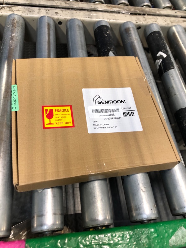 Photo 1 of Gemroom 9.6" Small Microwave Glass Turntable Compatible with Panasonic F06016D00XN A06015G10XN, 9-5/8 inch Replacement Microwave Glass Plate for Insignia 252100500496, 245mm Galanz Nostalgia