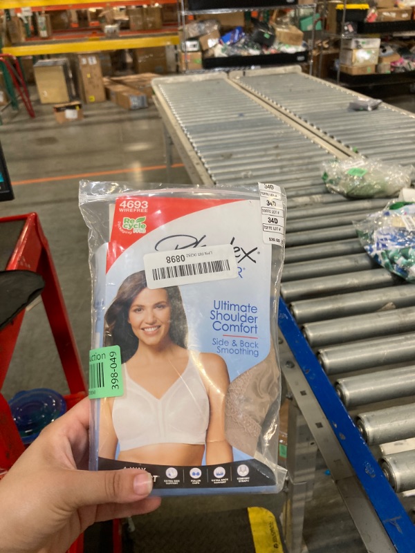 Photo 1 of PLAYTEX Womens 18 Hour Comfort-strap Wireless Bra, Full-coverage With 4-way Trusupport, Single & 2-pack Bras, Toffee, 34D US