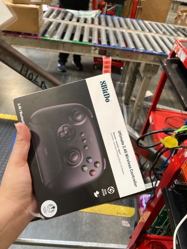 Photo 1 of 8Bitdo Ultimate 2.4G Wireless Controller, Hall Effect Joystick Update, Gaming Controller with Charging Dock for PC, Android, Steam Deck & Apple (Black)