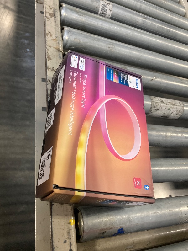 Photo 1 of Philips Hue Indoor 6-Foot Smart LED Light Strip Base Kit with Plug - Flowing Multicolor Effect - 1 Pack - Control with Hue App - Works with Alexa, Google Assistant and Apple HomeKit. 