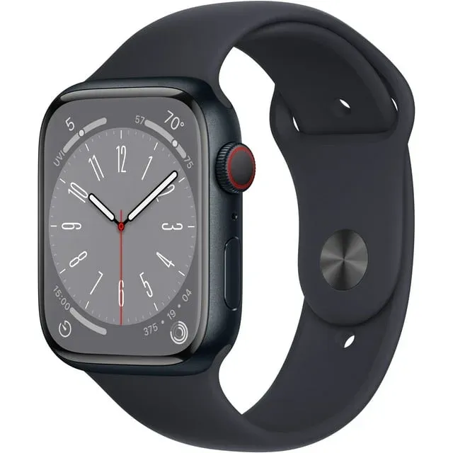 Photo 1 of [Missing Strap]  Apple Watch Gen 8 Series 8 Cell 45mm Midnight Aluminum