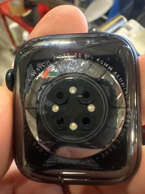 Photo 1 of [Missing Strap]  Apple Watch Gen 8 Series 8 Cell 45mm Midnight Aluminum