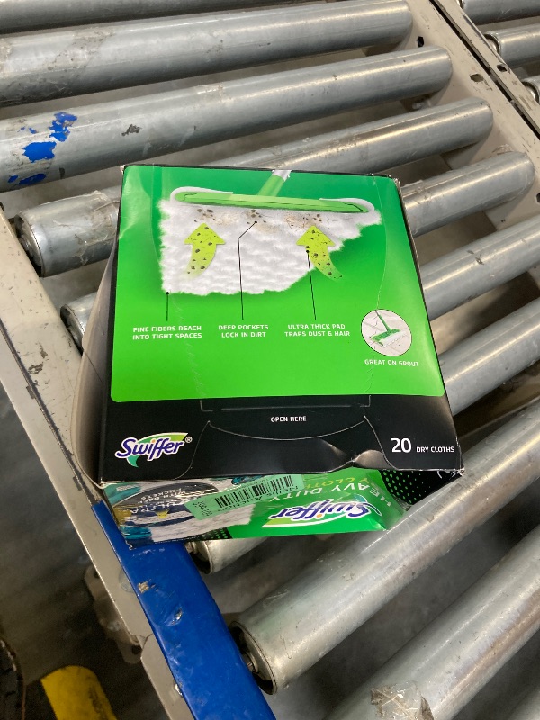 Photo 1 of Swiffer Sweeper Heavy Duty Dry Multi-Surface Cloth Refills for Floor Sweeping and Cleaning, Unstopables Fresh Scent, 20 Count