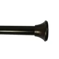 Photo 1 of BEAMNOVA 28"-48" Adjustable Tension Rod,  Slim Hanging Rod Spring Tension Rod for Cabinet Wardrobe Closet Window Shower Curtains, Brown
