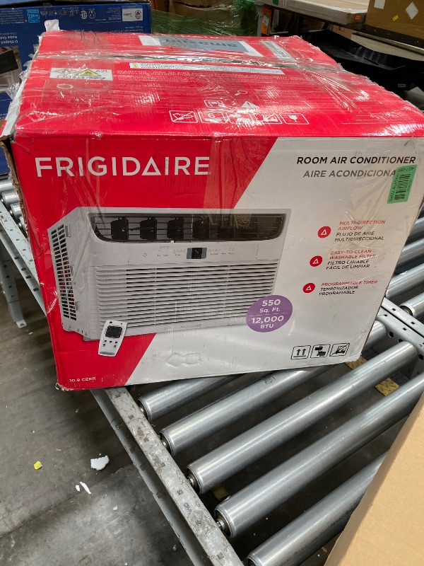 Photo 1 of ***PARTS ONLY***
Frigidaire 12,000 BTU Window Air Conditioner with Remote Control, Cools Up to 550 Sq. Ft., Quiet Operation, Eco Mode, 3 Fan Speeds, Auto Restart, White