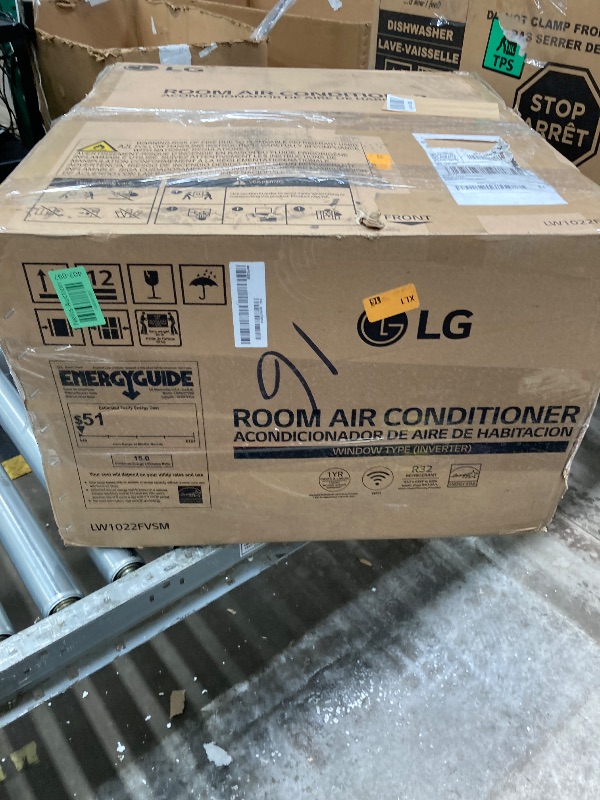 Photo 1 of ***PARTS ONLY***ITEM MAKES A LOUD NOISE WHEN TURNED ON ****LG 10000 BTU Window Air Conditioners [2023 New] 
